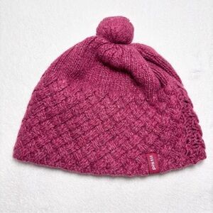 Pistil Pink Knit Beanie Merino Blend Classic Fit One size